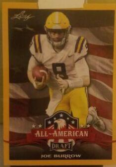 2020 Leaf Draft Joe Burrow [Gold] #61 card