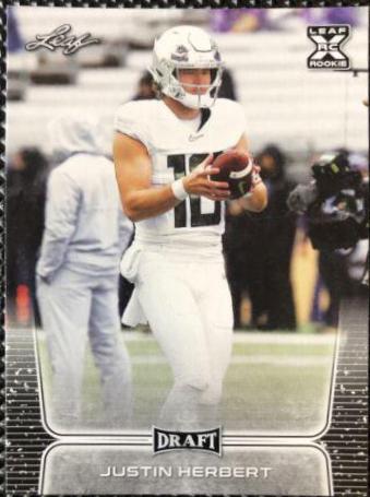 2020 Leaf Draft Justin Herbert #3 card