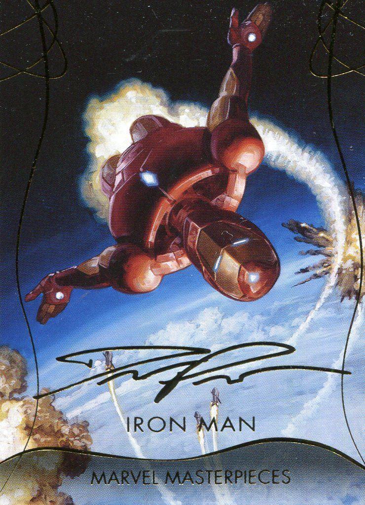 2020 Masterpieces Iron Man [Gold Foil] #34 card