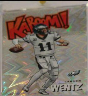 2020 Panini Absolute Kaboom Carson Wentz #K-CW card