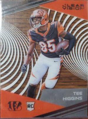 2020 Panini Chronicles Clear Vision Rookies Tee Higgins #CV-12 card