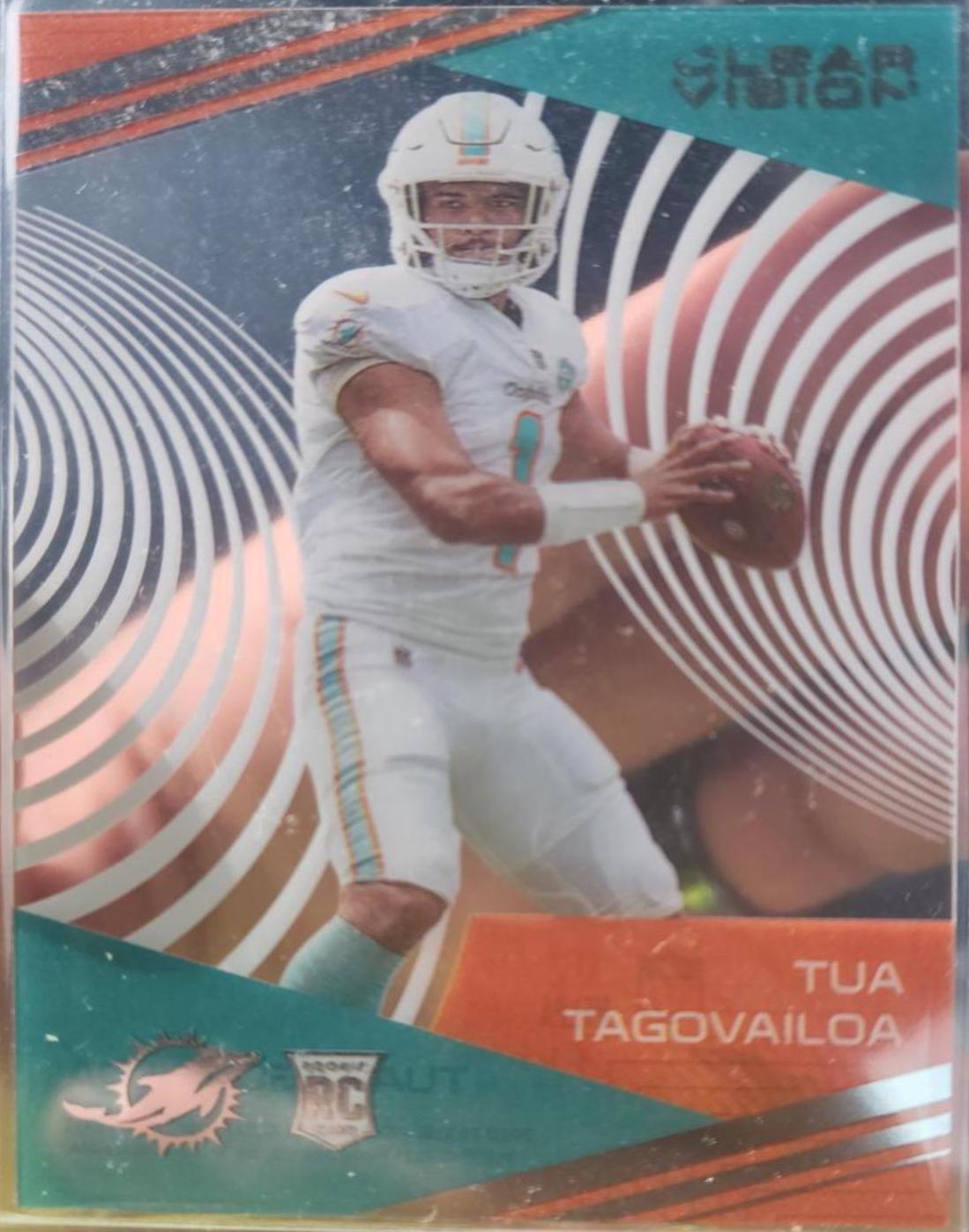 2020 Panini Chronicles Clear Vision Rookies Tua Tagovailoa #CV-2 card