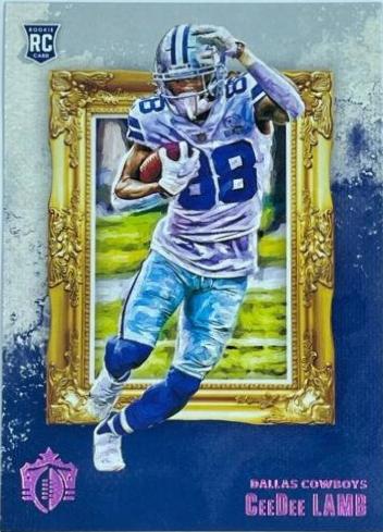 2020 Panini Chronicles Gridiron Kings CeeDee Lamb [Pink] #GK-14 card