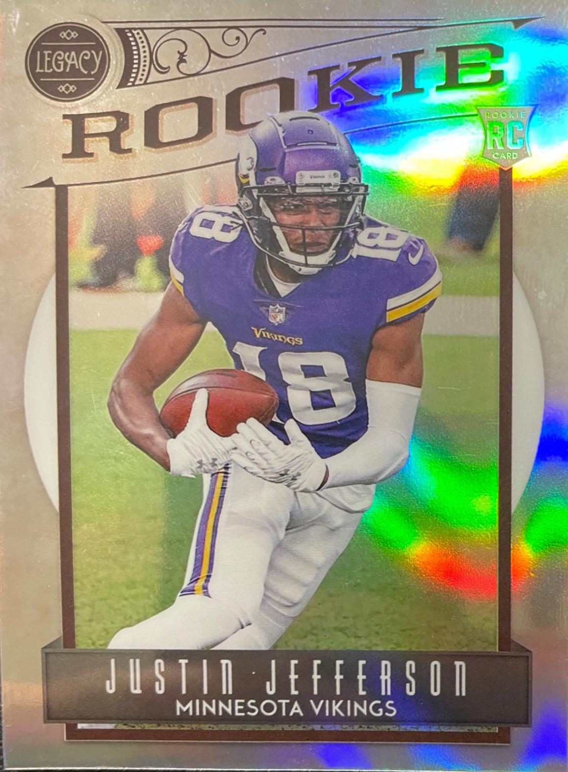 2020 Panini Chronicles Legacy Update Rookies Justin Jefferson [Silver] #209 card