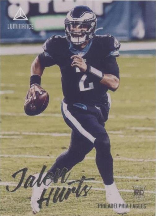 2020 Panini Chronicles Luminance Jalen Hurts #210 card