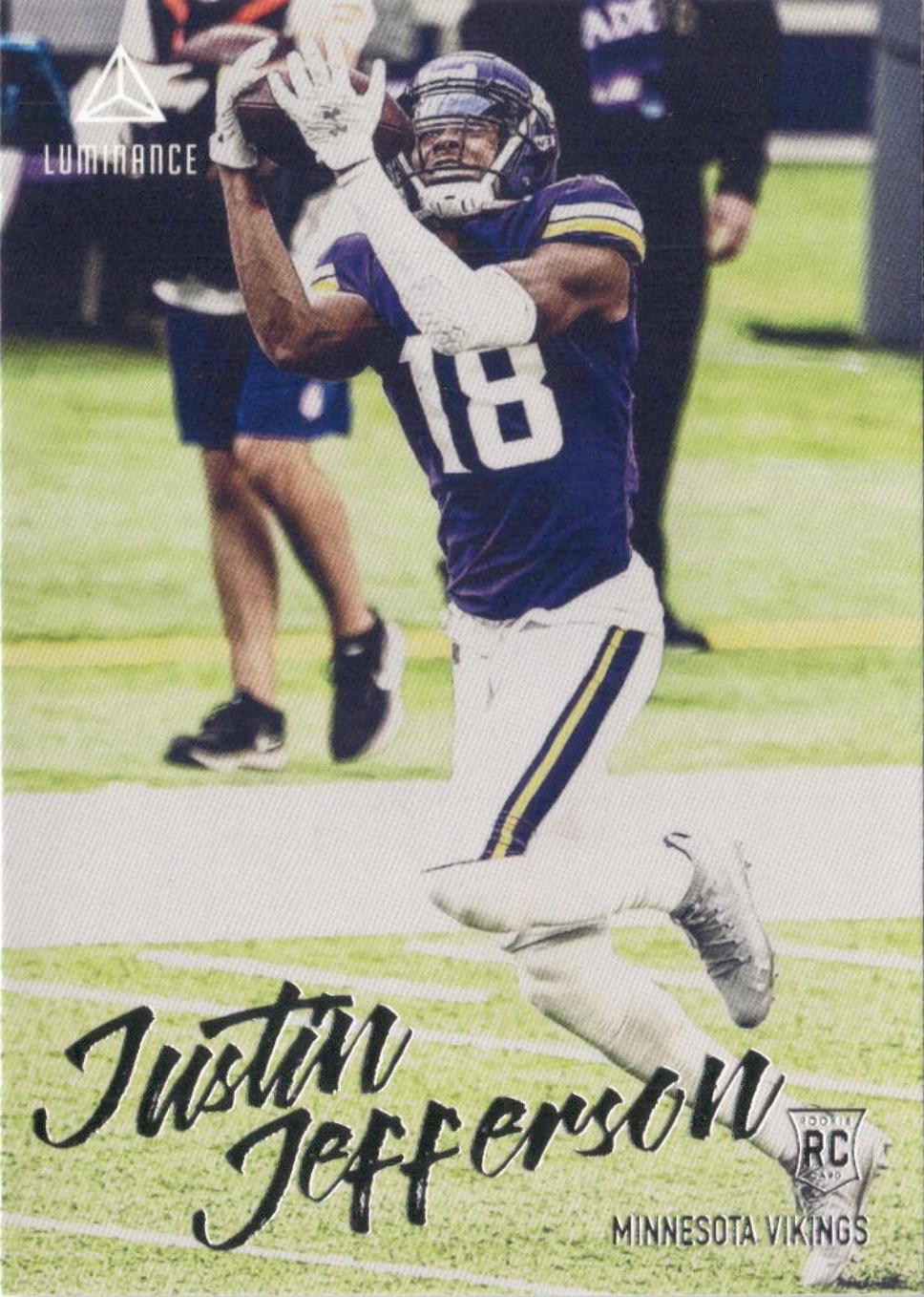 2020 Panini Chronicles Luminance Justin Jefferson #217 card