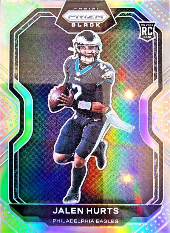 2020 Panini Chronicles Prizm Black Jalen Hurts [Silver] #PB-19 card