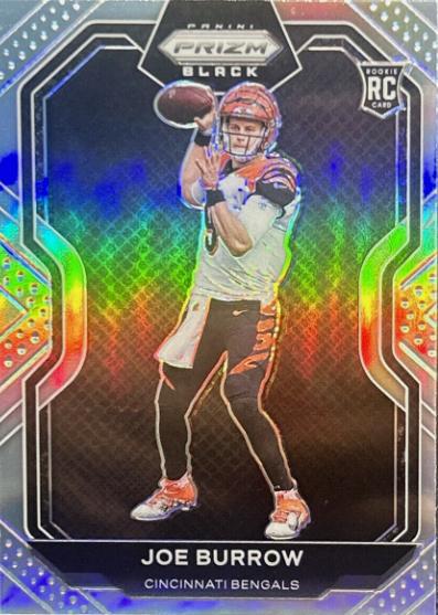 2020 Panini Chronicles Prizm Black Joe Burrow [Silver] #PB-1 card