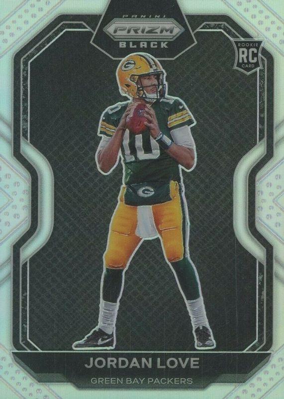 2020 Panini Chronicles Prizm Black Jordan Love [Silver] #PB-4 card