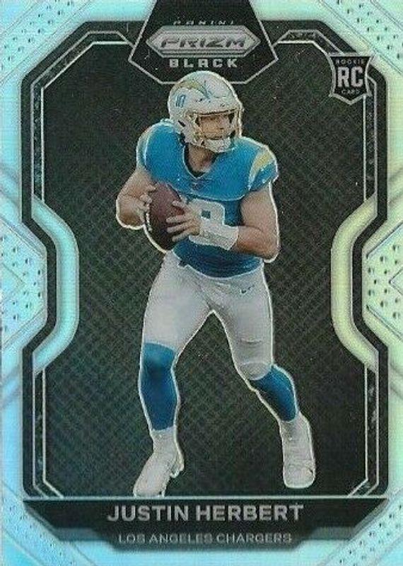 2020 Panini Chronicles Prizm Black Justin Herbert [Silver] #PB3 card