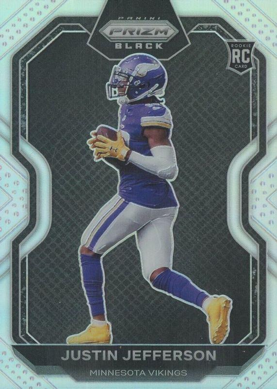2020 Panini Chronicles Prizm Black Justin Jefferson #PB-9 card