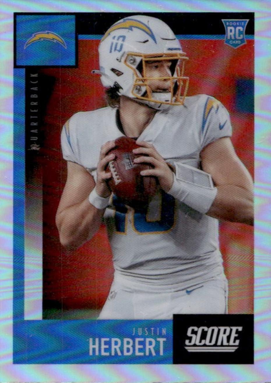 2020 Panini Chronicles Score Update Rookies Justin Herbert #443 card