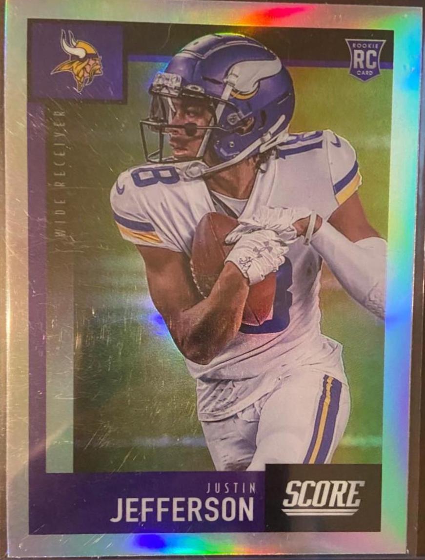 2020 Panini Chronicles Score Update Rookies Justin Jefferson #449 card
