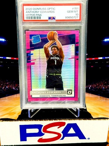 2020 Panini Donruss Optic Anthony Edwards [Hyper Pink] #151 card