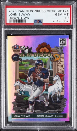 2020 Panini Donruss Optic Downtown John Elway #DT-24 card