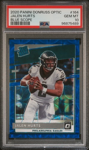 2020 Panini Donruss Optic Jalen Hurts [Blue Scope] #164 card