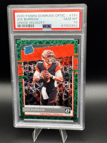 2020 Panini Donruss Optic Joe Burrow [Green Velocity] #151 card