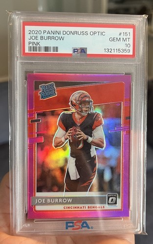 2020 Panini Donruss Optic Joe Burrow [Pink] #151 card