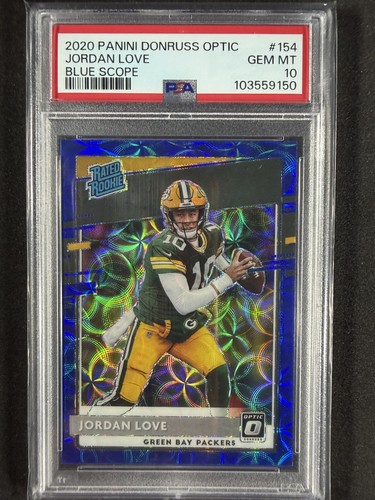 2020 Panini Donruss Optic Jordan Love [Blue Scope] #154 card