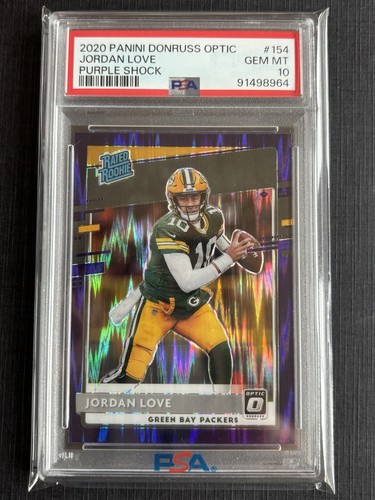 2020 Panini Donruss Optic Jordan Love [Purple Shock] #154 card