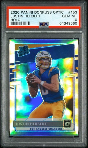 2020 Panini Donruss Optic Justin Herbert [Holo] #153 card