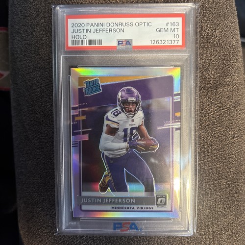 2020 Panini Donruss Optic Justin Jefferson [Holo] #163 card