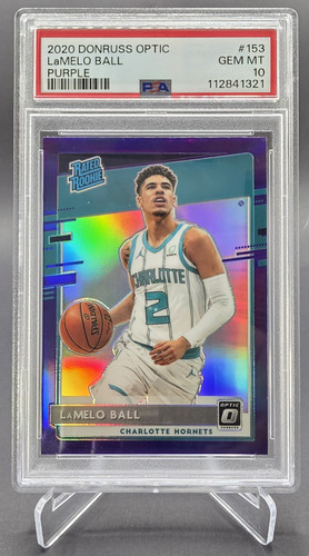 2020 Panini Donruss Optic LaMelo Ball [Purple] #153 card