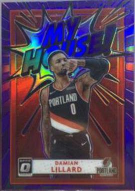 2020 Panini Donruss Optic My House Damian Lillard [Purple] #7 card