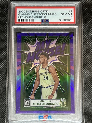 2020 Panini Donruss Optic My House Giannis Antetokounmpo [Purple] #2 card