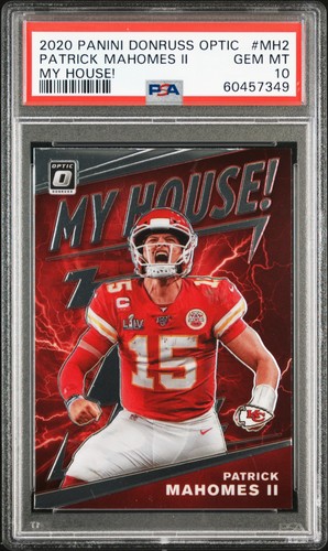 2020 Panini Donruss Optic My House Patrick Mahomes #MH-2 card