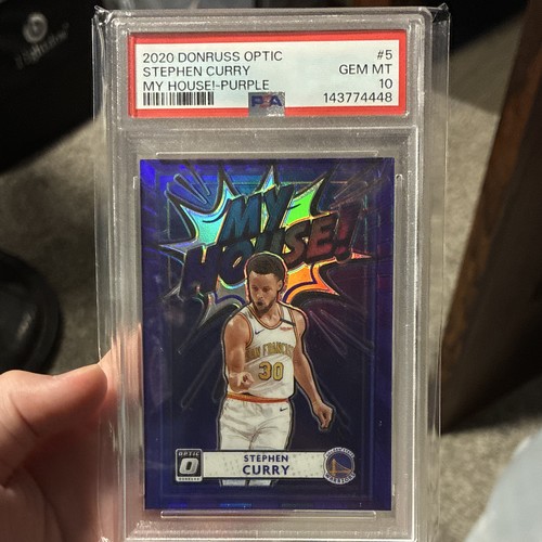 2020 Panini Donruss Optic My House Stephen Curry [Purple Prizm] #5 card