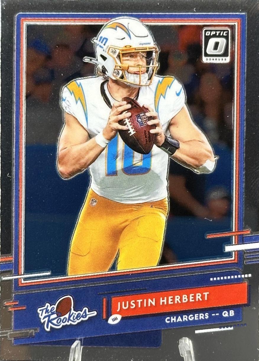 2020 Panini Donruss Optic The Rookies Justin Herbert #TR-JH card