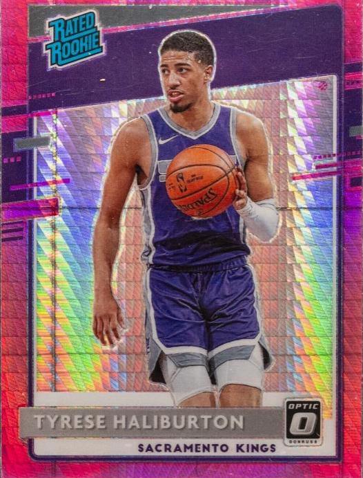 2020 Panini Donruss Optic Tyrese Haliburton [Hyper Pink] #162 card