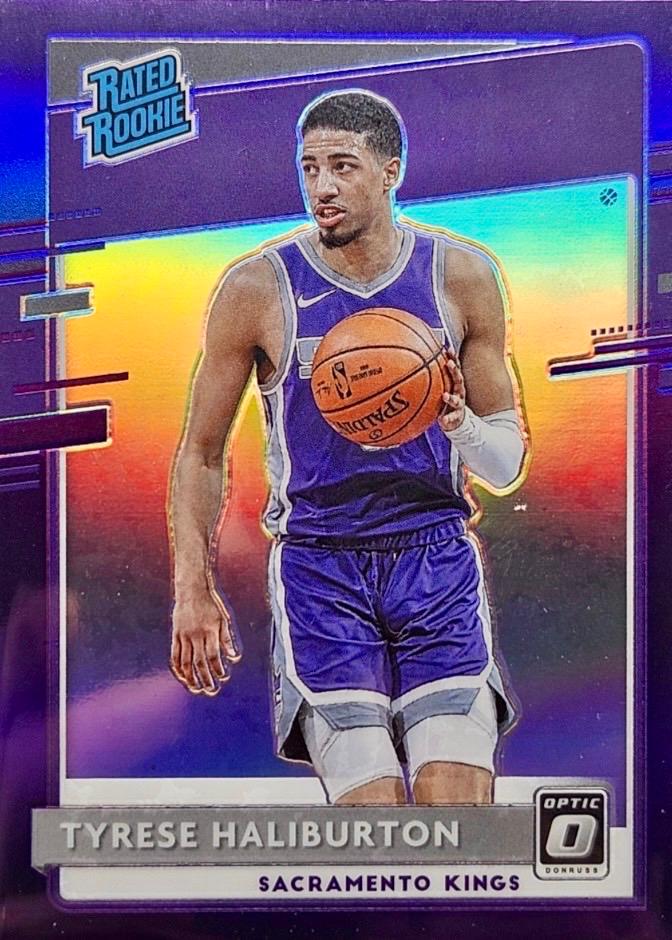 2020 Panini Donruss Optic Tyrese Haliburton [Purple] #162 card