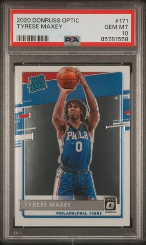 2020 Panini Donruss Optic Tyrese Maxey #171 card