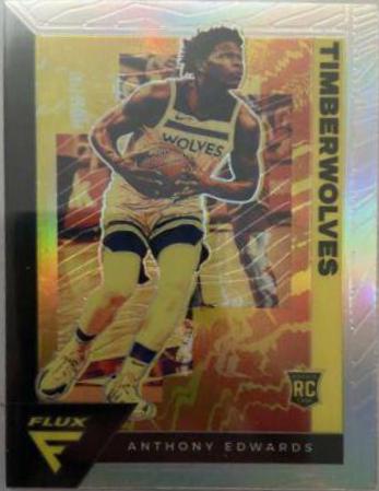 2020 Panini Flux Anthony Edwards [Silver] #202 card