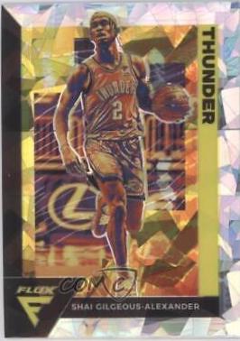 2020 Panini Flux Shai Gilgeous-Alexander [Fanatics Cracked Ice] #121 card