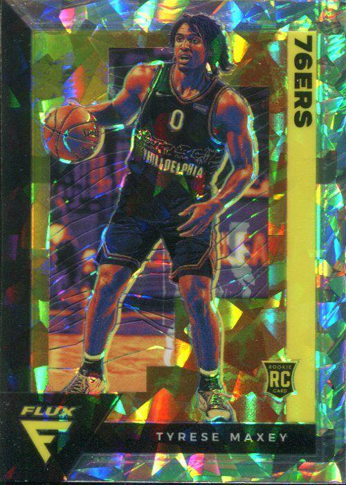 2020 Panini Flux Tyrese Maxey [Fanatics Cracked Ice] #208 card