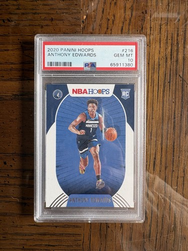 2020 Panini Hoops Anthony Edwards #216 card