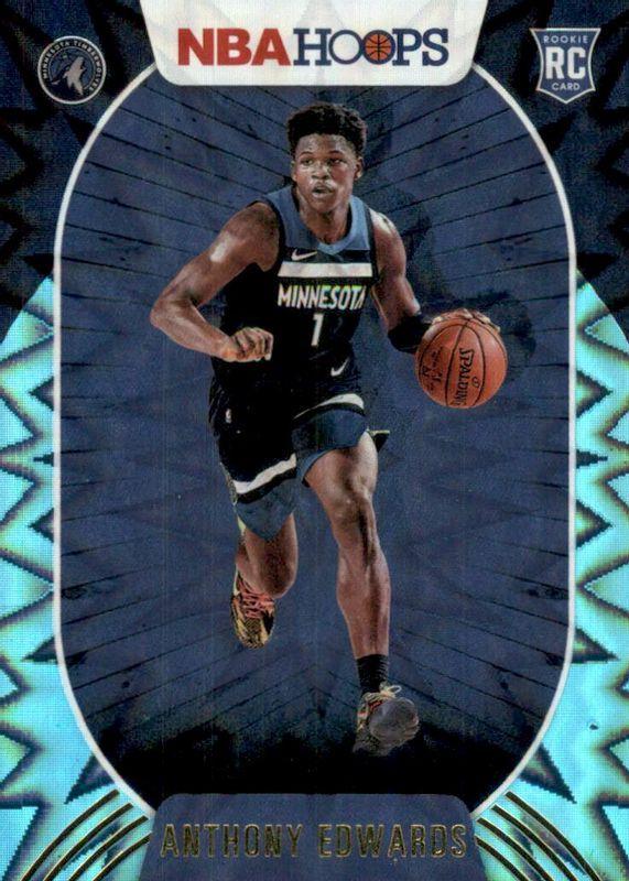 2020 Panini Hoops Anthony Edwards [Teal Explosion] #216 card