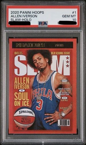 2020 Panini Hoops SLAM Allen Iverson [Holo] #1 card