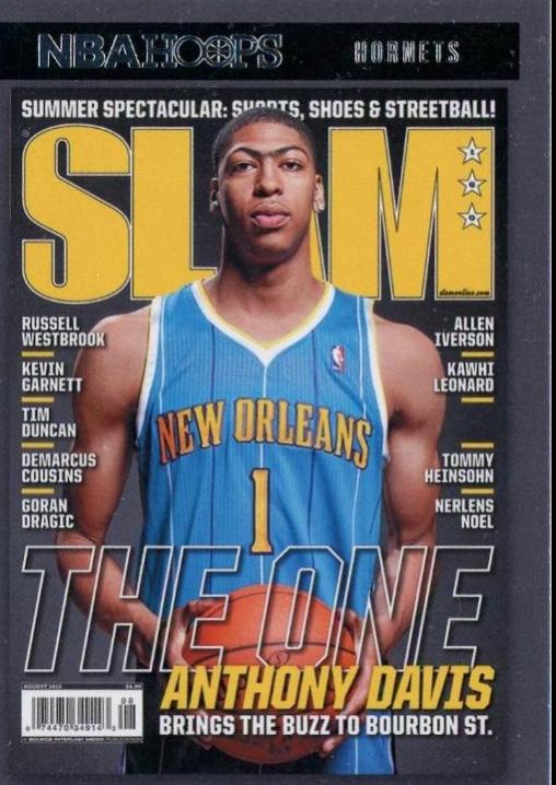 2020 Panini Hoops SLAM Anthony Davis #15 card