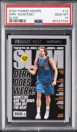 2020 Panini Hoops SLAM Dirk Nowitzki #12 card