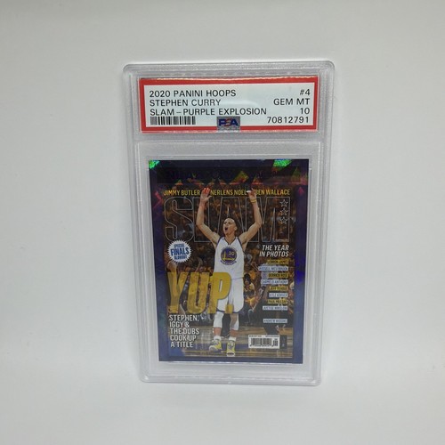 2020 Panini Hoops SLAM Stephen Curry [Purple Explosion] #4 card