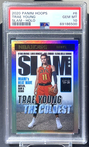 2020 Panini Hoops SLAM Trae Young [Holo] #6 card