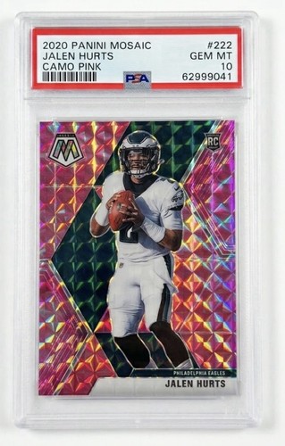 2020 Panini Mosaic Jalen Hurts [Pink] #222 card