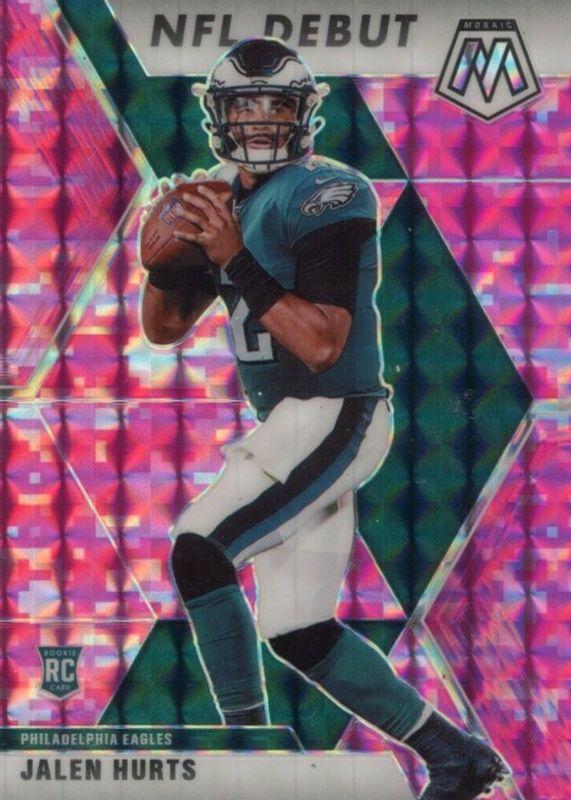 2020 Panini Mosaic Jalen Hurts [Pink] #265 card