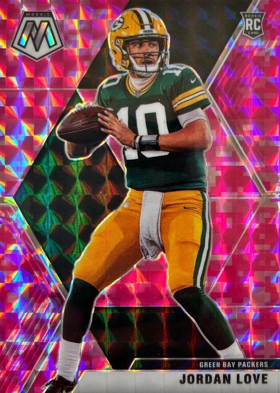 2020 Panini Mosaic Jordan Love [Pink] #211 card