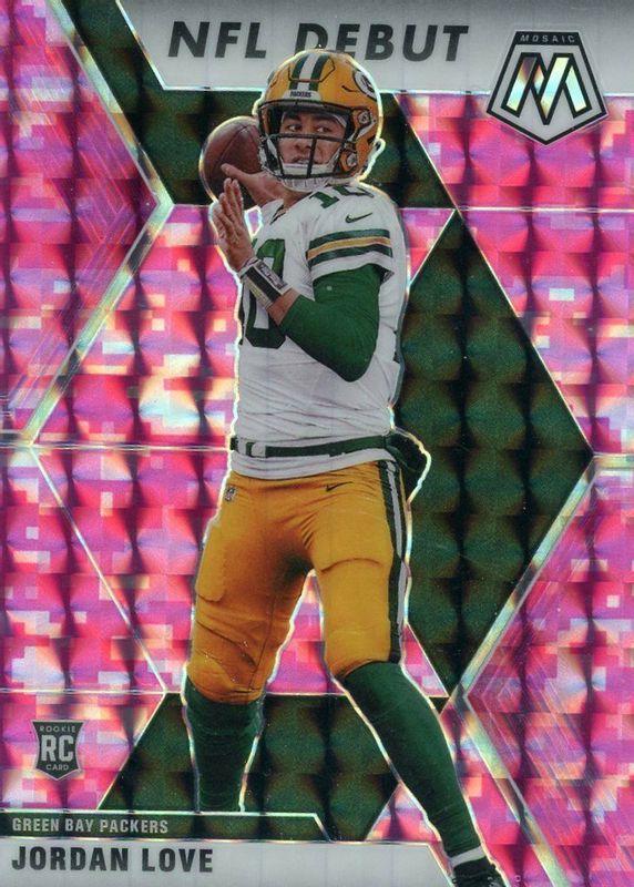 2020 Panini Mosaic Jordan Love [Pink] #264 card