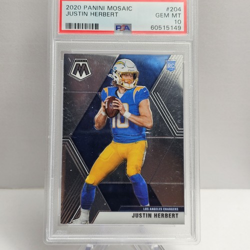 2020 Panini Mosaic Justin Herbert #204 card